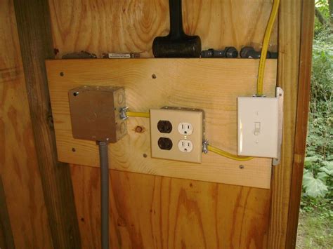 shed electrical box|electrical wiring for outdoor shed.